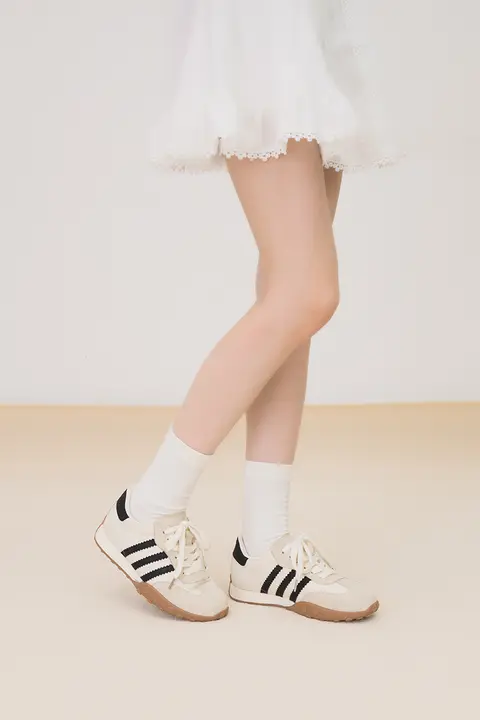 通気性抜群！女性用コットンリネン アグランデザインスニーカー【秋冬用・スポーツ＆カジュアル】