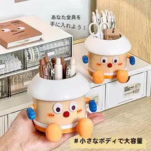 可愛いデザインのデスク用ペン立て【大容量・文房具収納】