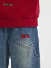デニム ジョガーパンツ キッズ ボーイズ 裏起毛 あったか 秋