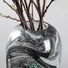 高級感のあるアートガラス花瓶【インテリア装飾・リビング・玄関・ダイニング用】