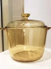 アメリカ・コーニング 高耐熱クリスタルガラス鍋 VSD 5L/3.5L/2.25L【スープ鍋・煮込み用・ミルクパン】