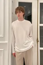 涼感のバンブーコットン素材長袖Tシャツ【男女兼用・肌触りの良いテクスチャー】