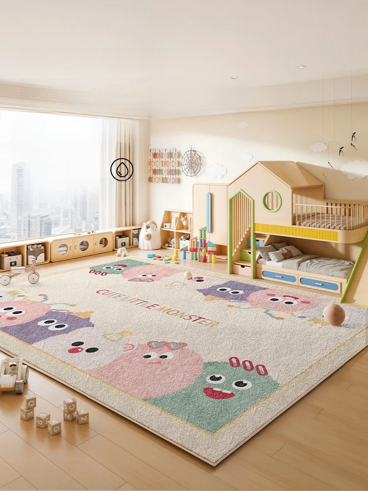 子供部屋用ラグ：女の子向けの童趣デザインと高耐摩耗性を実現
