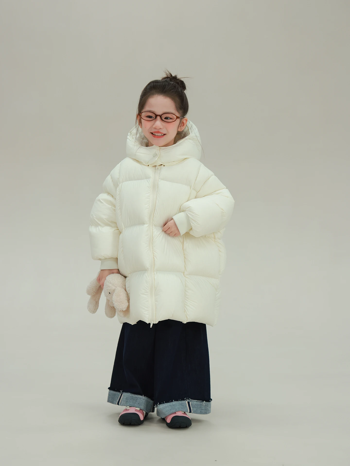 女の子用 デニムパンツ フラップデザイン ウェアとしての冬用着用法