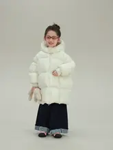 女の子用 デニムパンツ【フラップデザイン・ワイドレッグ・保温・冬用】