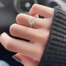 洗練されたデザイン！超輝きの仮想ダイヤモンドリング【結婚式用・ユニセックス・シンプル】