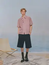 セットアップ 3点セット メンズ シャツ ハーフパンツ ベスト カジュアル 「TIWILLTANG」