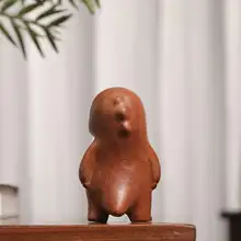 かわいいデザインの木製ドラゴン置物【ユニークなデスクトップ装飾・贈り物に最適】