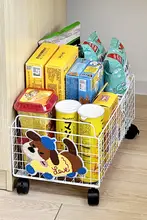 デスク下用スナックワゴン【移動式・キャスター付き・収納ラック】