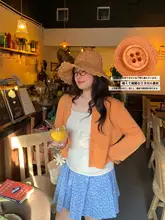夏用カラフルな薄手UVカットカーディガン【大きいサイズ・短丈・女性用】