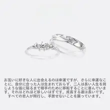 星辰のペアリング【999足銀製・男女兼用・誕生日プレゼントに最適】（セットアップ対応）