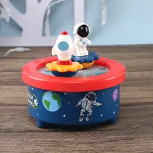 宇宙飛行士の回転音楽ボックス【カートゥーンデザイン・バースデープレゼント用】