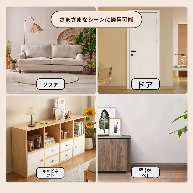 耐久性のある猫用壁貼り爪とぎボード：大型猫向けの多層毛毡構造と省スペース設計