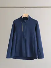 春夏用 レディース フィットネスアウター【立衿・伸縮性・ウエストシェイプ・薄手・大きいサイズ】