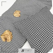 千鳥柄モダンリビング用クッション【ブラックホワイト・綿麻・ソファ用】