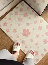 防水滑り止め玄関マット【カット可能・小花デザイン】