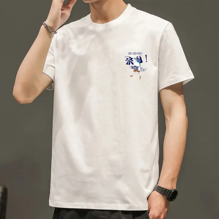 プリントTシャツ【メンズ・ショートスリーブ・コットン・ラウンドネック】