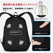 大容量 メンズリュックサック【旅行用・ビジネス・コンピュータ対応】