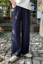 スラックス メンズ ワイドパンツ ドレープ感 タック ストレート ヒップカバー 着痩せ 通勤 オフィスカジュアル 着回し 夏