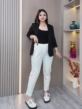 したシルエットのハレンパンツ【大きいサイズ・春秋用・ブラック・カジュアル】