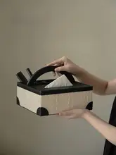 多機能収納ボックス【持ち運び可能・ティッシュボックス・リモコン整理用】