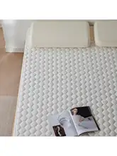 シンプルなデザインの両面使用可能な全棉キルティングマットレスプロテクター【極上の柔らかさ】