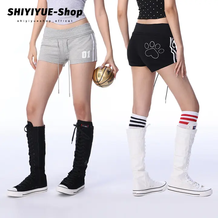 猫爪デザインの美式スポーツショートパンツ【女性用・バックヒップフィット・夏用】