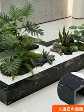 リアルなグリーンプランツデコレーションフェンス【ガーデンエッジ隔離帯・庭 の景観用】（セットアップ対応）