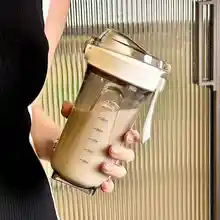 高温対応プロテインシェイカー【フィットネス用・持ち運びに便利・プラスチック製】