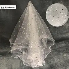 新婦用 白色ショートベール【シンプル・韓国スタイル・華やかさ】