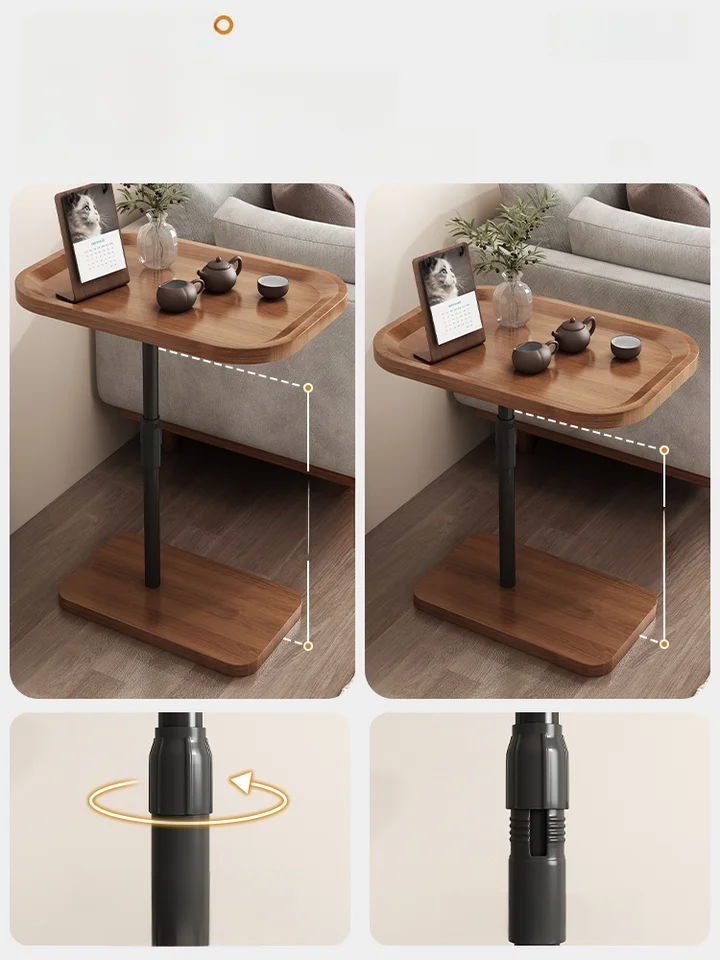 小テーブル ソファサイドテーブル 移動式 リビング バルコニー テーブル ベッドサイドテーブル 家庭用 寝室 収納ラック 昇降可能 小さなティーテーブル