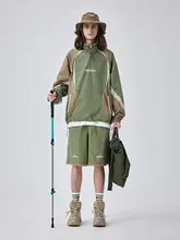 カーゴハーフパンツ メンズ カーキ ビッグシルエット ゆったり ストリート アメカジ ヴィンテージ 「GUUKA」