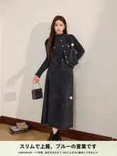 高級感あふれるマタニティベスト【体型カバー・タイトフィット・春用】（セットアップ対応）