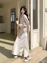 新中式デザインの美しい刺繍コートとスカート【春季・女性用・洗練されたスタイル】（セットアップ対応）