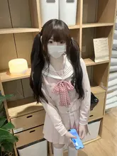 キャンパススタイルの長袖セーラー服【ウエストフィット・オリジナルデザイン・女性用】（セットアップ対応）
