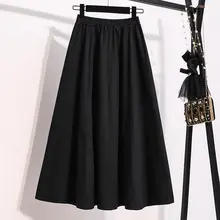 Aラインロングスカート【ゆったりとしたデザイン・カジュアル・夏用・大きいサイズ】