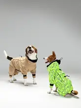 犬用レインコート【秋冬用・全身カバー・防水・フリースライニング】