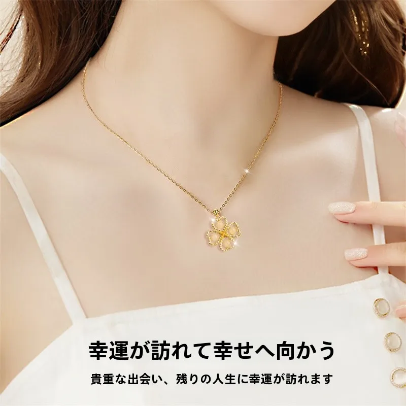 四つ葉のクローバーネックレス：和田玉ペンダントの実用性とデザイン価値