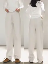 軽やかなフィットのストレートパンツ【運動用・アウトドア対応・極上の柔らかさ】（セットアップ対応）