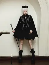セットアップ レディース ロリィタ プリンス系 非対称ケープ インナーショーツ