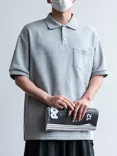 ポロシャツ メンズ 半袖 ポケット付き シンプル 夏 ペア 着回し 通勤