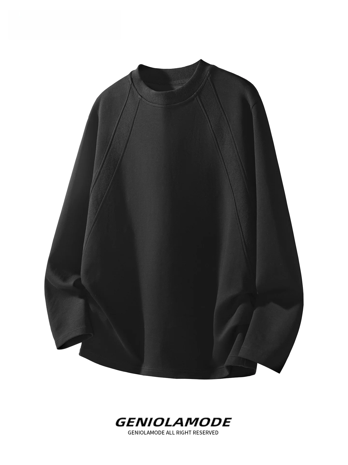 メンズ ロングtシャツ オーガニック棉 おすすめ：Genio Lamodeのゆったりシルエット長袖Tシャツ