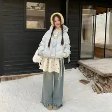 韓国風可愛い白地にドット柄のミニスカート【レイヤードスタイル・通勤ファッション】
