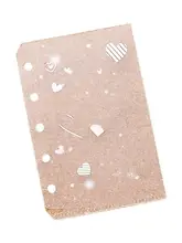 五孔活頁手帳用リフィルカードケース【PP素材・透明・グリッター・ノート内袋対応】