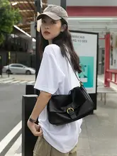 バゲットバッグ ショルダーバッグ ハンドバッグ レディース ソフトレザー フラップ付き 着回し インスタ映え ヴィンテージ