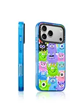 スマホケース iPhone対応 マグネット対応 耐衝撃 水彩タッチ アイステクスチャー カラフルフレーム 遊び心 「benefit」