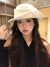 優雅な女性用秋冬ハット【ベレーキャップ・ヴィンテージスタイル・小顔効果】