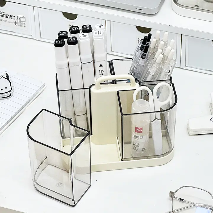 デスクトップ用学生向けペンホルダー文具 収納ケース 収納ボックス