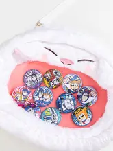 缶バッジ 丸型 ブリキ 公式ライセンス アニメグッズ コレクション 「ポプテピピック」