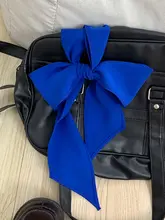 リボンデザインのJK制服用蝶ネクタイ【合成シルク・長尺】
